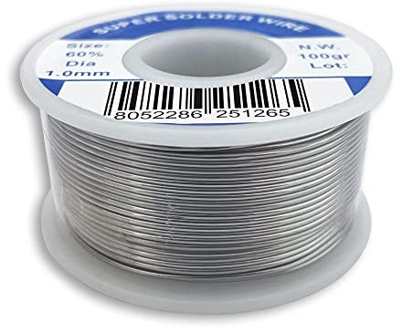 Bobina de estaño en bobina 60/40 100 g 1 mm para soldar soldadura laboratorio alta calidad MGIDEA