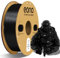 EONO PVB 3D Drucker Filament 1.75mm 1KG Hochglanz Oberfläche durch Alkoholpolitur Alternative zu PLA Für FDM Drucker & Designmodelle, PVB Schwarz