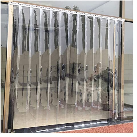 SYFXZZDS Lamas Persianas Verticales PVC Cortina Puerta Tira de PVC Tiras Vinilo por Comercio, Fábrica, Garaje, Personalizado (Size : 90x200cm/35.43x78.74in)