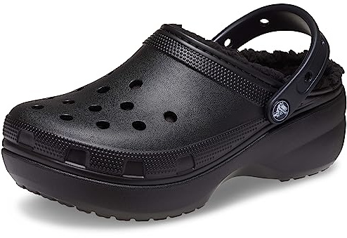 Crocs Classic Platform Lined Clog 41-42 EU Black
