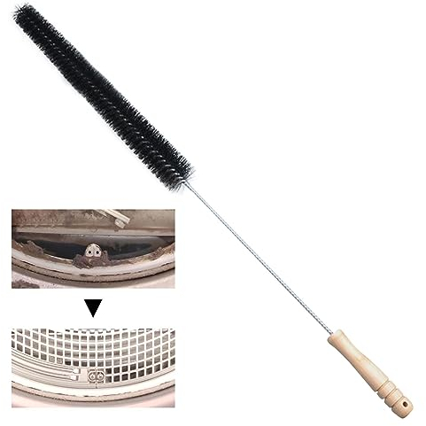 Cepillo de limpieza para lavadora,Limpiador Secador Limpieza Fregadora - Removedor de pelusa de cepillo de bobina de refrigerador largo portátil y reutilizable para radiadores, acondicionadores Raxove