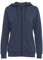 NORTH BEND NBBrenta Damen modische Sweatjacke Kapuzenjacke Hoodie komfortabel mit Kapuze, Größe:44, Farbe:Blue Nights (2154)