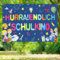 Einschulung Deko Banner, Alles Gute Zum Schulanfang Banner Deko (Blau)