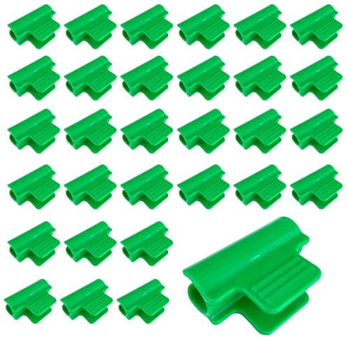 30 Pcs Greenhouse Clamps, Frame Shading Net Clip, Greenhouse Film Clamps, Plant Clips, Film Row Cover Netting Tunnel Hoop Clip, Film Row Cover Shelter Frame, for Season Plant Extension Support (11mm)