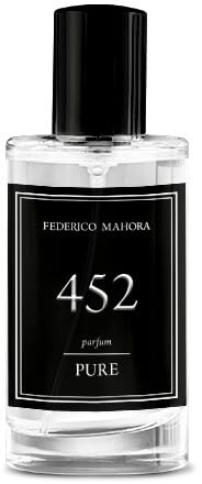 Pure 452 Eau de Parfum för Män 50 ml | Citrusdoft med Mynta och Citrus | Långvarig Fräsch, Ljus Doft