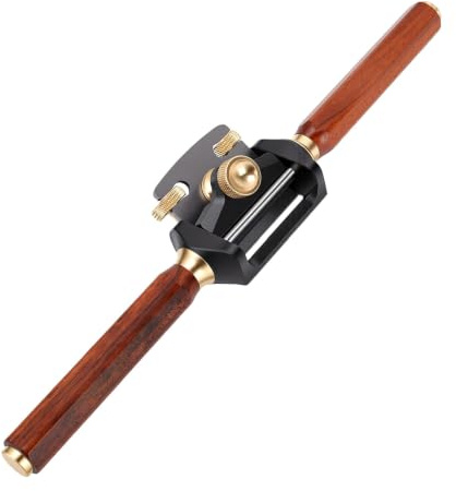 Sxhlseller Rayons de Précision pour le Travail du Bois |Plan à Main à Fond Plat Réglable en Acier Inoxydable 440C, Micro-réglage de la Profondeur pour une Mise en Forme et un Rasage en Douceur