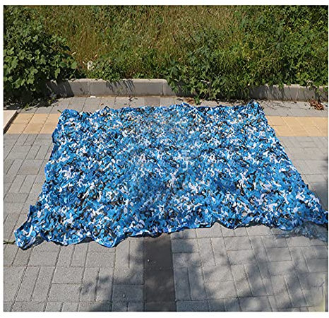 Takeashi Camouflage Net Camo Shade netLightweight with Mesh Attached Garden Pergola Cover for Hunting Shooting Camping Decoration swimming pool Blue Customize