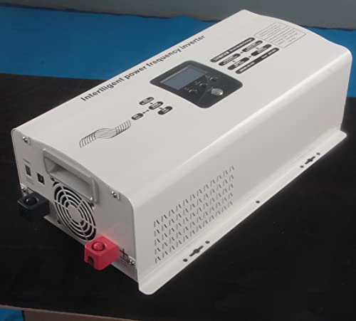Genway 6000W Hybrid Wechselrichter Eingebaut 50A 60A MPPT Solarladeregler 24V 48V auf 230V 240VAC Spannungswandler Konverter Reine Sinus Welle Netzunabhängig Solar Wechselrichter
