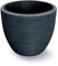 Tymar Pot de Fleurs avec Insert, Pot de Fleurs en Plastique, jardinière, Grand Pot de Plantes(DBFU Anthracite,ø 30 cm)
