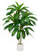 Artificial Dracaena Plant Indoor 4FT Fake Tree with White Tall Planter, Tall Yucca Fake Floor Plant in Pot, Artificial SilkPlant for Home Decor Office Living Room Porch Patio Housewarming