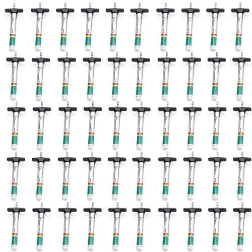 Roauend 50 Pieces Tyre Tread Depth Gauge Color Coded Tire Tread Depth Accurate Measurement Tools