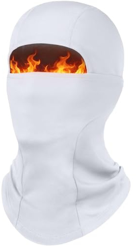 fuinloth Ski Mask Balaclava Pro, Cold Weather Windproof Thermal Shiesty Motorcycle for Men/Women White