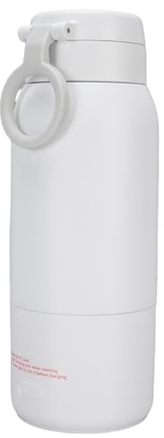 Fdit 500 Ml di Bollitore Elettrico da Viaggio, Scaldabagno da Viaggio in Acciaio Inossidabile, Riscaldamento Rapido da 100 W, USB e Batteria Powerd Water Riscaldamento Bollitore