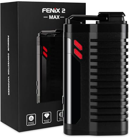 FENiX 2 MAX Vaporizzatore per erbe ed estratti | Convezione reale | Camera in titanio | Batteria da 4800 mAh | USB-C *Nero*