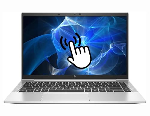 HP EliteBook 840 G8 Touchscreen Laptop, 14 FHD Business Notebook, Intel Core i7-1185G7, 16GB RAM, 256GB SSD, US QWERTY Tastatur, Windows 11 Pro (Generalüberholt)