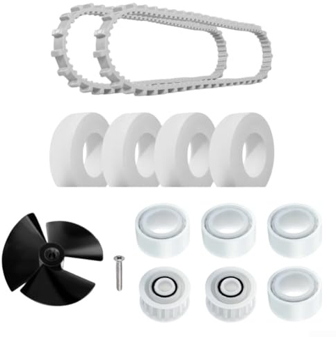 Mixabloem Kit de Poulie de Guidage de Courroie d'Impulseur de Rechange pour Nettoyeurs Robotiques Dolphin Comprenant 9995266-R1 9985006-R2 6101611-R4 3884997-R6 Pour M200 M400 M500 DX6