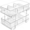 BELLE VOUS 2-Stöckiger Badezimmer Unterschrank Organizer mit Ausziehbaren Schubladen - Mehrzweck Regal für Spülenunterschrank, Küchenschrank & Arbeitsplatte - Unter Waschbecken Regal mit Trennwänden