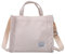 HOLAHOLA Cord Tasche Damen Tote Bag Aesthetic School, Handtasche Cordtaschen Damen Cordtasche Umhängetasche Cord Aesthetic für School Arbeit Alltag Lässige, Beige