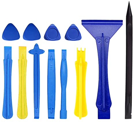 Lot de 12 outils de levier pour ouvrir l'écran - Pour smartphones, tablettes, ordinateurs portables - Entretien - Démontage d'appareils mobiles - En plastique durable - Pour ordinateur portable