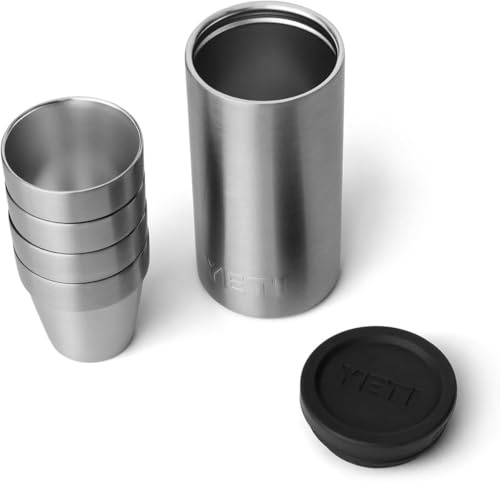 YETI Rambler Shot Glasses with Carrying Case, Stainless Steel
