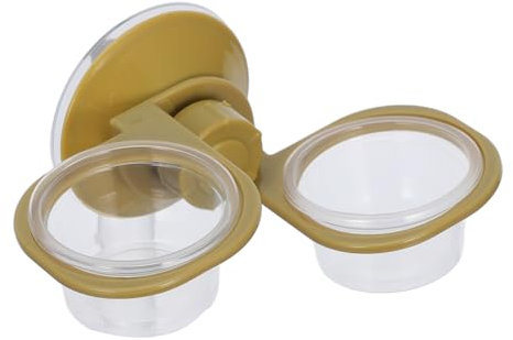 POPETPOP Hängende Reptilienschüssel Mit Doppelnapf Praktischer Wassernapf Für Reptilien Vielseitige Futterstation Für Terrarien Platzsparendes Design Einfach Zu Reinigen Installieren