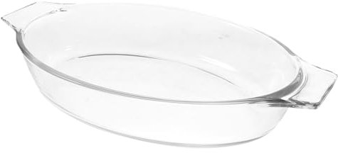 IMIKEYA Para Tartas Fuente De Vidrio Con Asas Para Hornear Tazón De Vidrio Utensilios Para Hornear