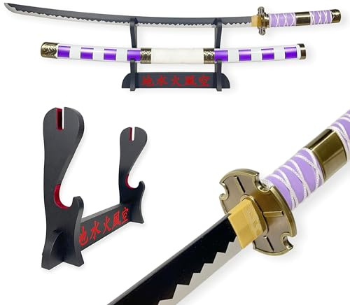 FÉENOMENN Katana Decorativo Giapponese - Spada di Luffy (Nidai Kitetsu) - Supporto Premium Incluso