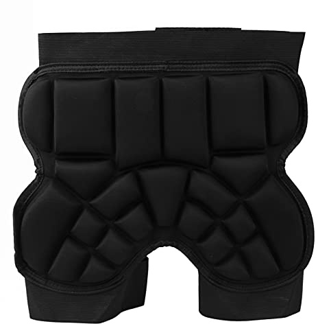 Rullskridskor Butt Guard Pad Förtjocka EVA-skydd Lättvikt Bekväm Starkt höftskydd för utomhussporter Skidåkning Glidplatta Polyuretanfiber Svart 42,5x35cm 1 STK