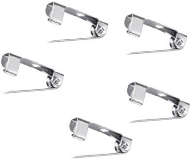 50 Stück Broschennadeln Sicherheitsnadel Broschen Pins Ansteckern Verschluss Rückseite für Schmuckherstellung Korsetts Bastelprojekte DIY Handwerk 15/20/25/30/35/40 mm Silber