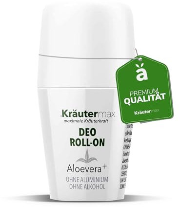 Deoroller Aloe Vera für Herren & Damen | Deo Roll-On ohne Aluminium & Alkohol | Sanfte Frische für empfindliche Haut | Ohne Parabene & Silikone | 1 x 50 ml