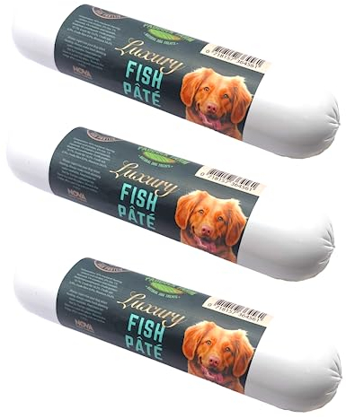 Paddock Farm - Dog Food Fish Pate Tube Pack Of 3x 400g. Wet Dog Food Pate For Dogs With Natural Ingredients And High Meat Content. Delicious Treat Pet Food For Adult Dogs