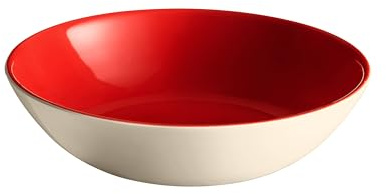 EVERYDAY COLLECTION BY EMILE HENRY 8.75|1 qt Ceramic Pasta bowl, Rouge & Cream