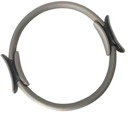 wisoolkic Anello Pilates Per Esercizi Per Tutto Il Corpo Cerchio Magico Fitness Premium Leggero E Portatile Per Allenamento Fitness Anello Yoga PP, Grigio