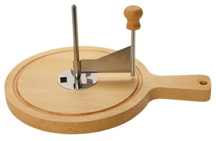 JISADER Rizador de Queso rebanador de Queso con Mango de Madera, para Ruedas de Herramienta de Cocina, afeitadora de Queso Antideslizante