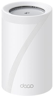 TP-Link Deco BE65 Pro(1-pack) BE9300Mbps Tri-Band Whole Home Mesh WiFi 7 System, 2x 5 Gbps & 1x 2.5 Gbps Gigabit Ports, Seamless AI-Driven WiFi Extender Booster, HomeShield