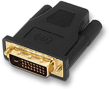 Watio Wave Adaptador DVI a HDMI - Convierte señal DVI a HDMI, Tiene Conector Macho, Color Negro, Ideal para Conexiones de Alta definición.*
