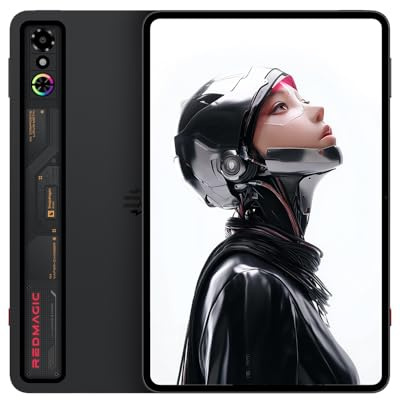 REDMAGIC Astra Gaming Tablet, 9.06”OLEDGaming Pad, Snapdragon 8 Elite, 16GB RAM + 512GB ROM, 165Hz 2.4K Display, 13MP+9MP Kamera, Android 15, 80W Schnellladegerät, Kühlsystem, Schwarz