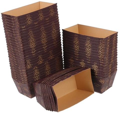 Holibanna Stampi Per Plumcake in Carta Resistenti, Teglie Rettangolari Usa e Getta Per Pane Da Forno, 50 Pezzi Per Panetterie, Pasticcerie, Ristoranti e Cottura Fai Da Te