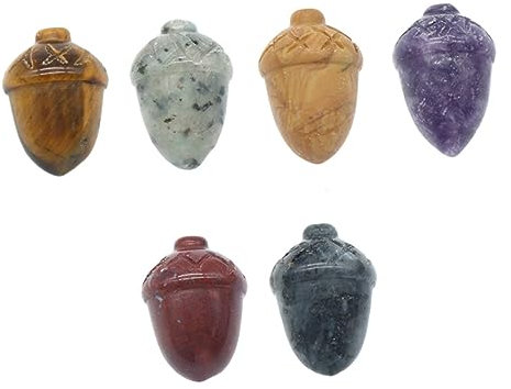 Garneck Confezione Da 6 Statuette Di Pigne Per Acquari Decorazioni Da Giardino in Miniatura Colori Casuali