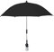 Stuhlschirm mit Universalklemme, 21,7 Zoll, Strandschirm für Stuhl, Kinderwagen, Regenschirm, Zum Anklipsen, Sonnenschirm, Sonnenschutz für Angeln, Terrasse, Strandstuhl, Kinderwagen,(Schwarz)