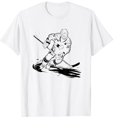 Eishockeyspieler Eissport Eishockeyfeld T-Shirt