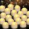 Vautvis Elektrische Teelichter - 12 LED Kerzen Mit Flackernder Flamme, Flammenlose Fake Kerzen, Weihnachtsteelichter Für Tisch, Haus Und Deko