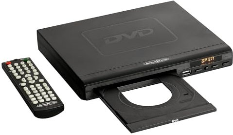 Reflexion DVD367 - DVD-Player/CD-Player Full HD mit Display, HDMI, Fernbedienung und CD-Kopierfunktion auf USB, für großes Kino