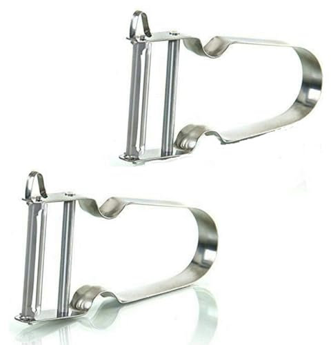2X Stainless Steel Peeler French Potato Peeler Vegetable Fruit Easy