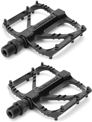 Azarxis Bike Pedals Mountain Bike Pedals Anti-Slip Lightweight Aluminum Alloy DU Spindle Durable Sealed Bearing Road Bike Platform Flat Pedal for Cycling BMX MTB