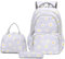 Sunborls Canvas Rucksack Mädchen Schule Büchertasche Bohemia College Rucksack 3 in 1