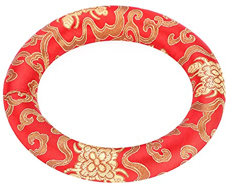 Cojín para Cuenco Tibetano, Cojín para Cuenco Tibetano, Bols Chantants Coussins Cojín para Anillo de Cuenco, Cojín para Cuenco Tibetano de Seda, Cojín Redondo para