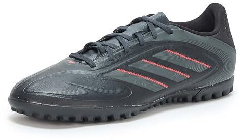 Adidas Unisex-Adult Copa Pure 3 Club Turf Soccer, Black/Carbon/Lucid Red, 13