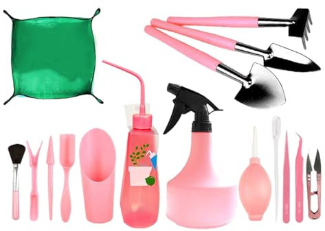 Kit da giardinaggio Attrezzi da giardino, Set di attrezzi da giardinaggio | Utensili manuali professionali Design ergonomico - Comodo kit da giardinaggio con cazzuola da giardinaggio per principianti