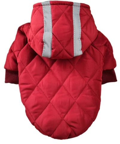 Hunde-Wintermantel, Verstellbarer, verdickter Hundemantel für kaltes Wetter | Mit reflektierenden Streifen Hundemäntel für kaltes Wetter, für kleine, mittelgroße und große Hunde